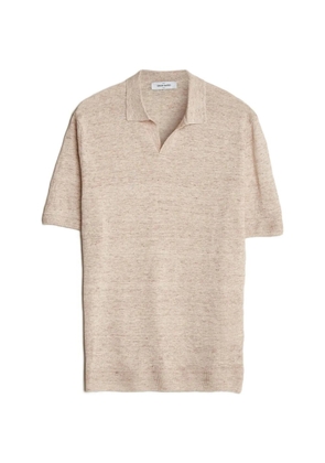 Gran Sasso knitted open-collar polo shirt - Neutrals