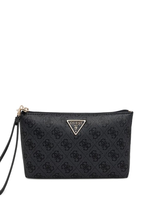 GUESS USA Laurel monogram-print pouch - Black