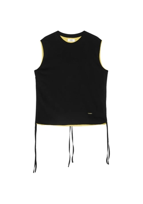 TOMBOY drawstring-detail sleeveless top - Black