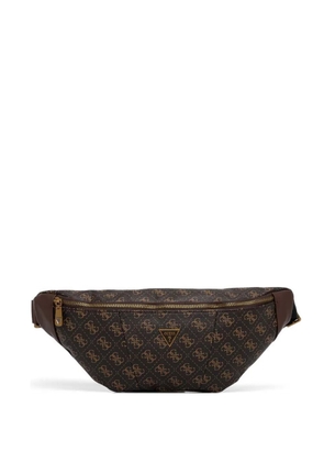 GUESS USA Vezzola Smart monogram-print belt bag - Brown