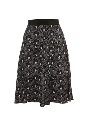 Prada Pre-Owned printed pleated midi skirt - Grey
