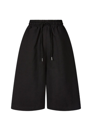 TOMBOY drawstring layered-effect track pants - Black