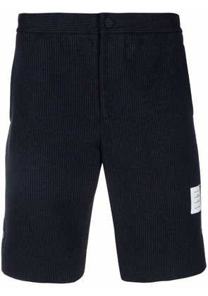 Thom Browne Seersucker double face tech shorts - Blue