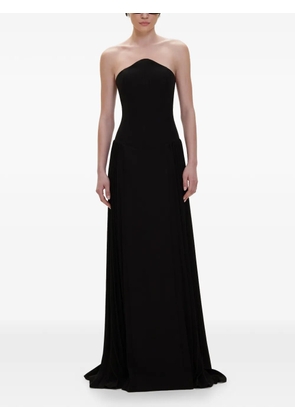 V:PM ATELIER strapless pleated dress - Black