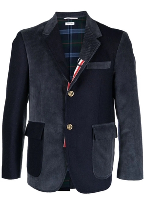 Thom Browne panelled corduroy blazer - Blue