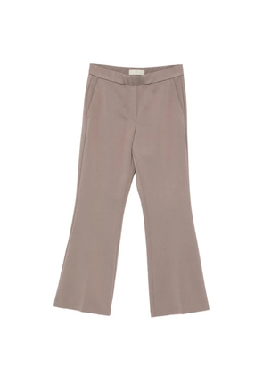 Marc O'Polo elasticated-waist cropped flared trousers - Brown