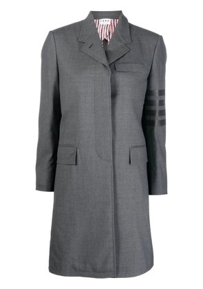 Thom Browne 4-Bar stripe wool coat - Grey