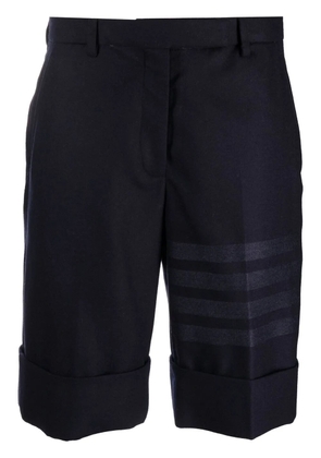 Thom Browne side-stripe tailored shorts - Blue