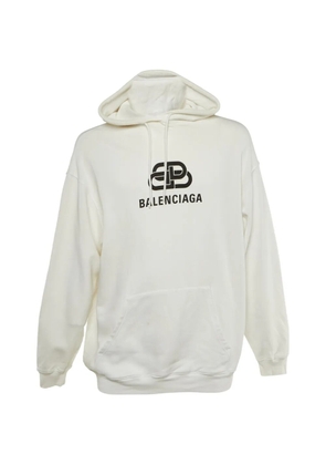 Balenciaga Pre-Owned logo-print hoodie - White