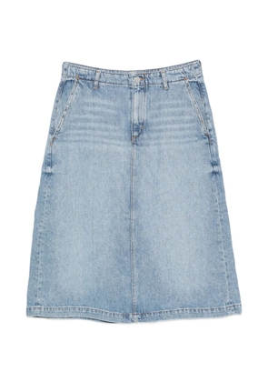 Marc O'Polo rear-slit midi denim skirt - Blue