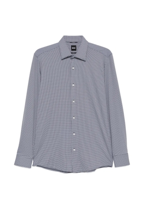 BOSS geometric-print long-sleeve shirt - Grey