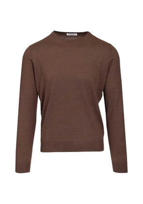 Al Duca D’Aosta 1902 ribbed-trim long-sleeve T-shirt - Brown