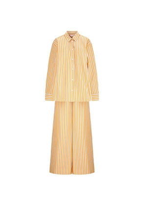 THE ANDAMANE Lana striped trousers set - Yellow