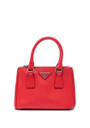 Prada Pre-Owned 2000-2013 Mini Saffiano Lux Galleria Double Zip satchel - Red