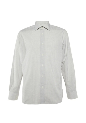 Ermenegildo Zegna Vintage check-pattern cotton shirt - White
