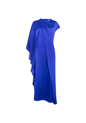 Roksanda Hiba draped asymmetric midi dress - Blue