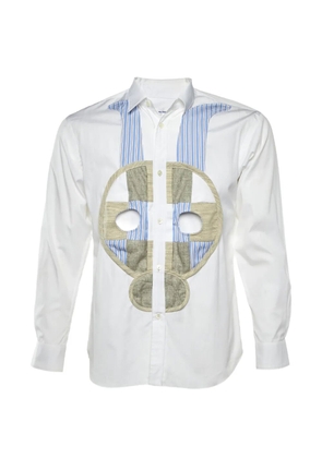 Comme Des Garçons Pre-Owned long-sleeve embroidered shirt - White