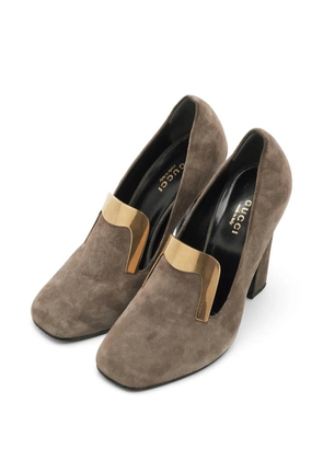 Gucci Pre-Owned block heel heeled pumps - Brown