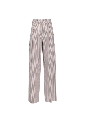 Al Duca D’Aosta 1902 striped pleated trousers - Neutrals