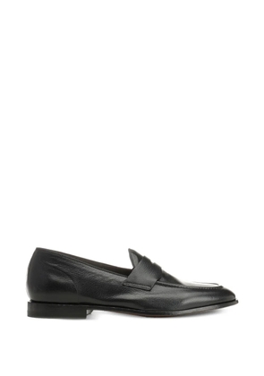 Al Duca D’Aosta 1902 Athens pebble-grain leather loafers - Black