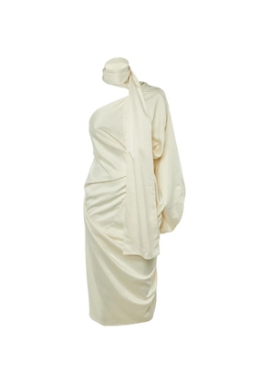 Solace London Sorina one-shoulder dress - Neutrals