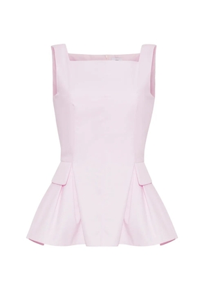 Adam Lippes Soleil peplum blouse - Pink