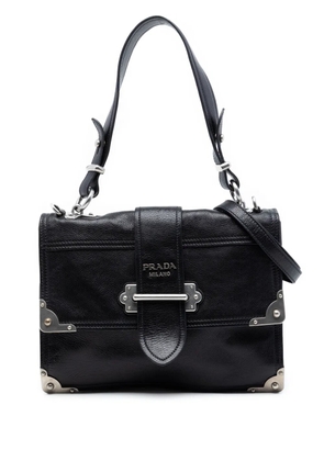 Prada Pre-Owned 2010-2026 Glace Calf Soft Cahier satchel - Black