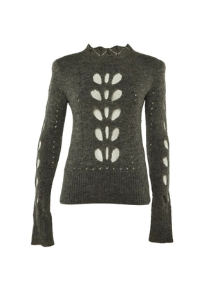 Isabel Marant Vintage cut-out detail knitted sweater - Grey