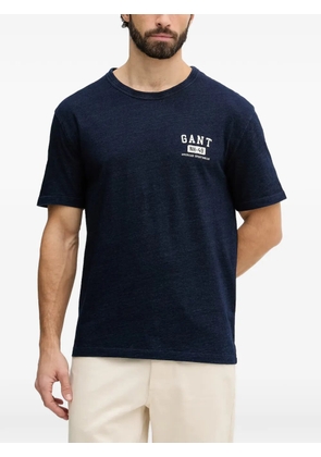 Gant logo-print T-shirt - Blue