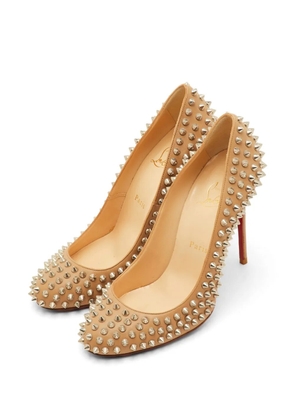 Christian Louboutin Pre-Owned Fifi Spikes heeled pumps - Neutrals