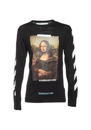 Off-White Pre-Owned Mona Lisa print long-sleeve T-shirt - Black