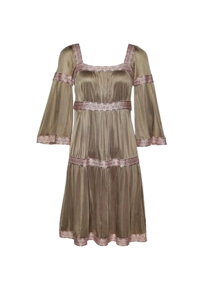 Missoni Pre-Owned tiered jersey midi dress - Brown