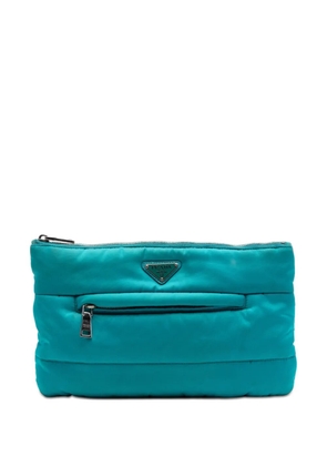Prada Pre-Owned 2013-2026 Tessuto Bomber clutch bag - Blue
