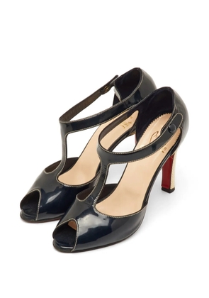 Christian Louboutin Pre-Owned T-strap peep-toe pumps - Blue