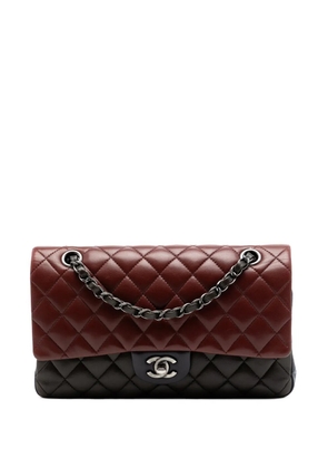 CHANEL Pre-Owned 2013-2014 Medium Classic Tricolor Lambskin Double Flap shoulder bag - Red