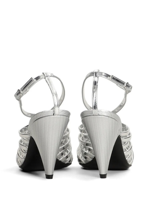 Sergio Rossi Wovenia strappy sandals - Silver