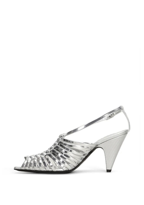 Sergio Rossi Wovenia strappy sandals - Silver