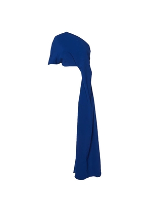 Solace London Chrysa one-shoulder cropped blouse - Blue