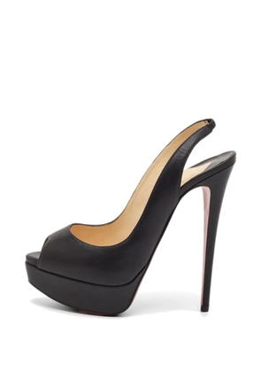 Christian Louboutin Pre-Owned Lady Peep slingback platform sandals - Black