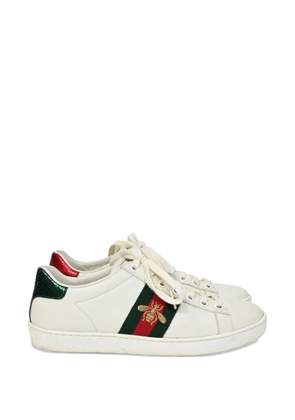 Gucci Pre-Owned Ace bee sneakers - White