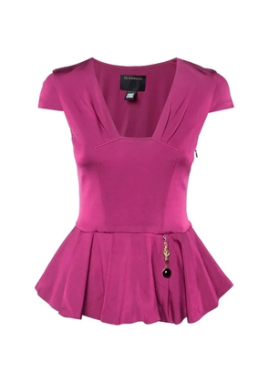 Cavalli Class peplum hem top - Pink