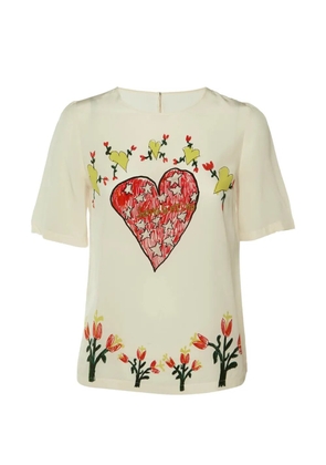 Dolce & Gabbana Pre-Owned printed silk top - Neutrals