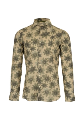 Al Duca D’Aosta 1902 floral-print slim-fit shirt - Neutrals