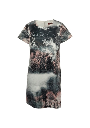 Max Mara printed satin mini dress - Grey