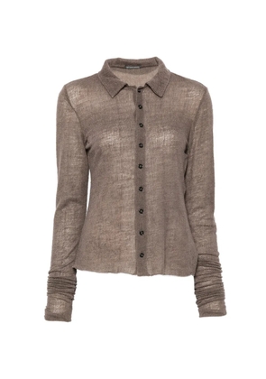 Ann Demeulemeester Mele shirt - Brown