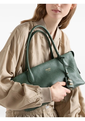 Prada large leather tote bag - Green