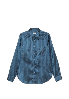 Romeo Gigli Pre-Owned 1990s striped silk shirt - Blue