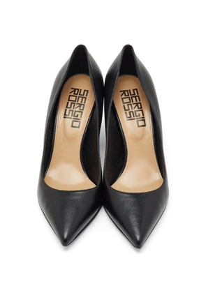 Sergio Rossi pointed toe block heel pumps - Black