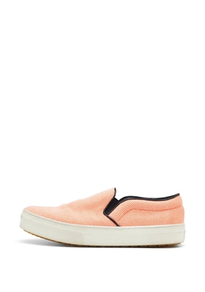 Celine Pre-Owned canvas slip-on sneakers - Orange
