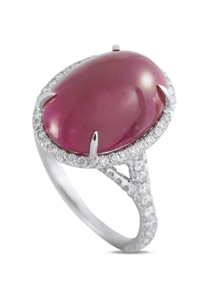 LB Exclusive ruby and diamond ring - Silver